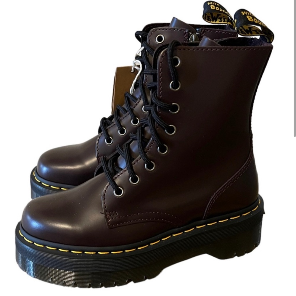Dr. Marten Jadon Burgandy Boots